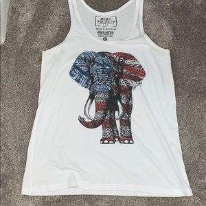 Red, White & Blue Elephant tank